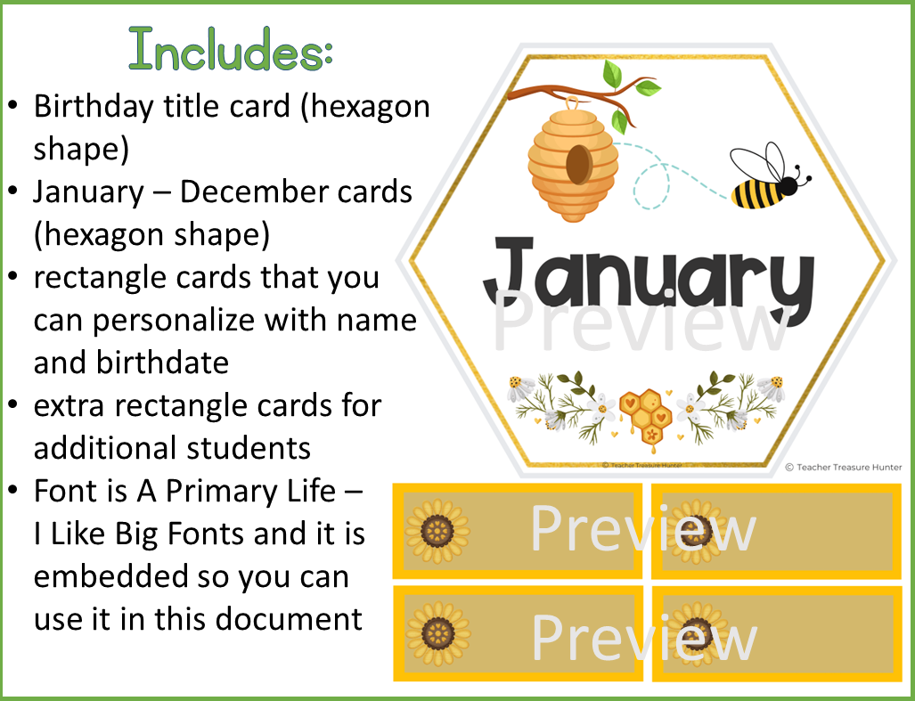 Busy bees classroom decor | Birthday bulletin board display