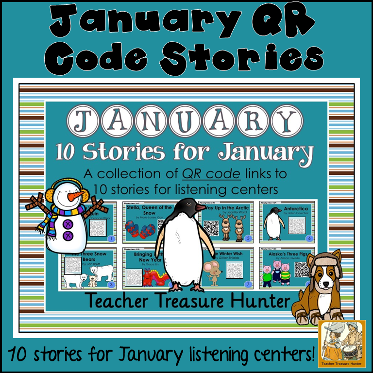 JANUARY QR Code stories - 10 stories for January ~centers reading