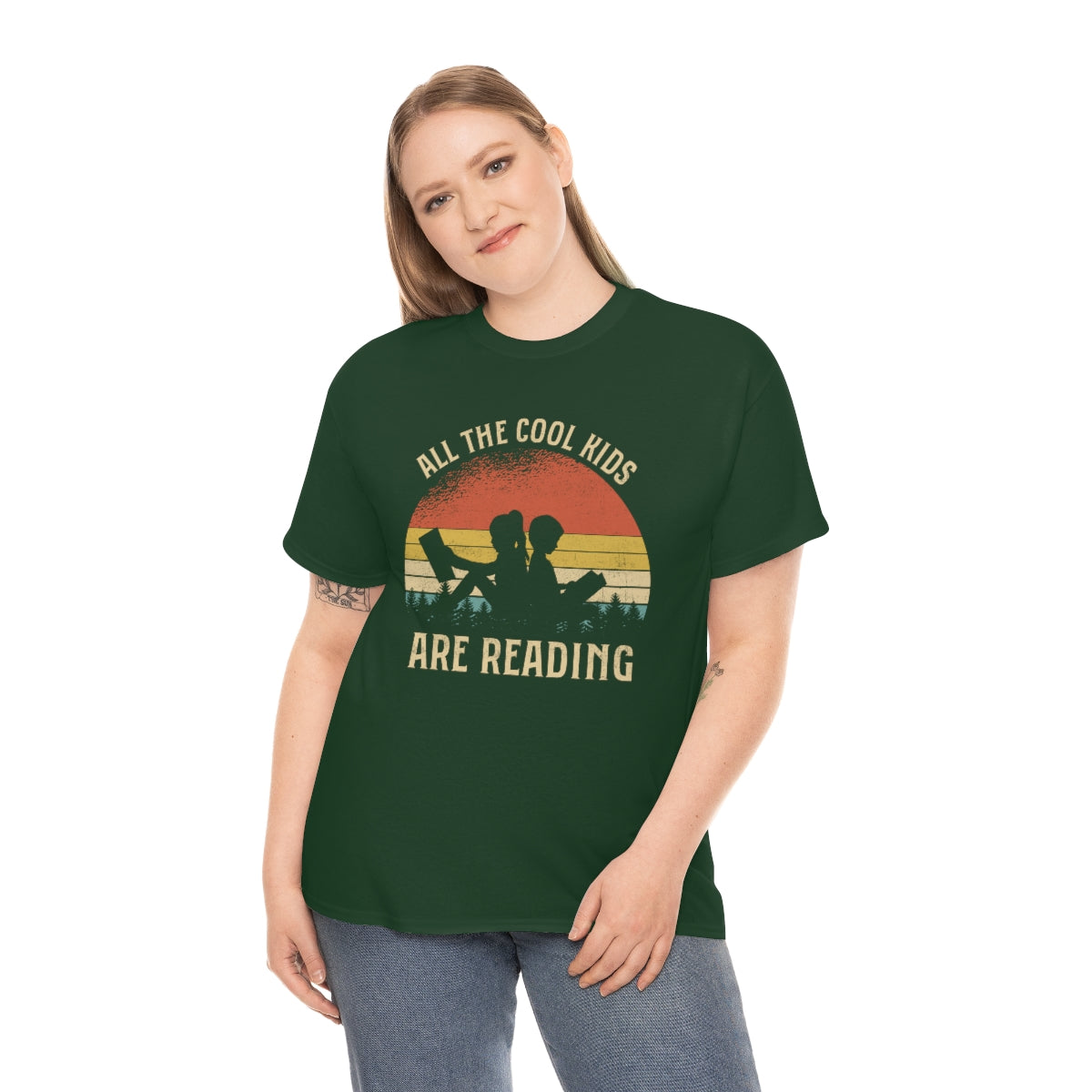Short sleeve shirt with reading theme for teachers or readers unisex cotton t-shirt