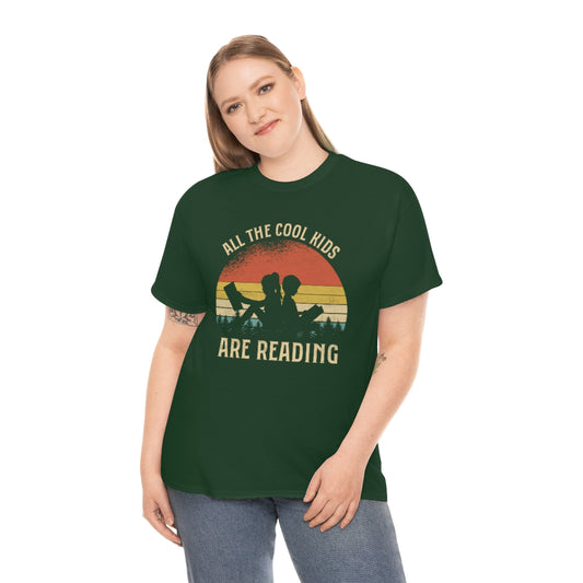 Short sleeve shirt with reading theme for teachers or readers unisex cotton t-shirt
