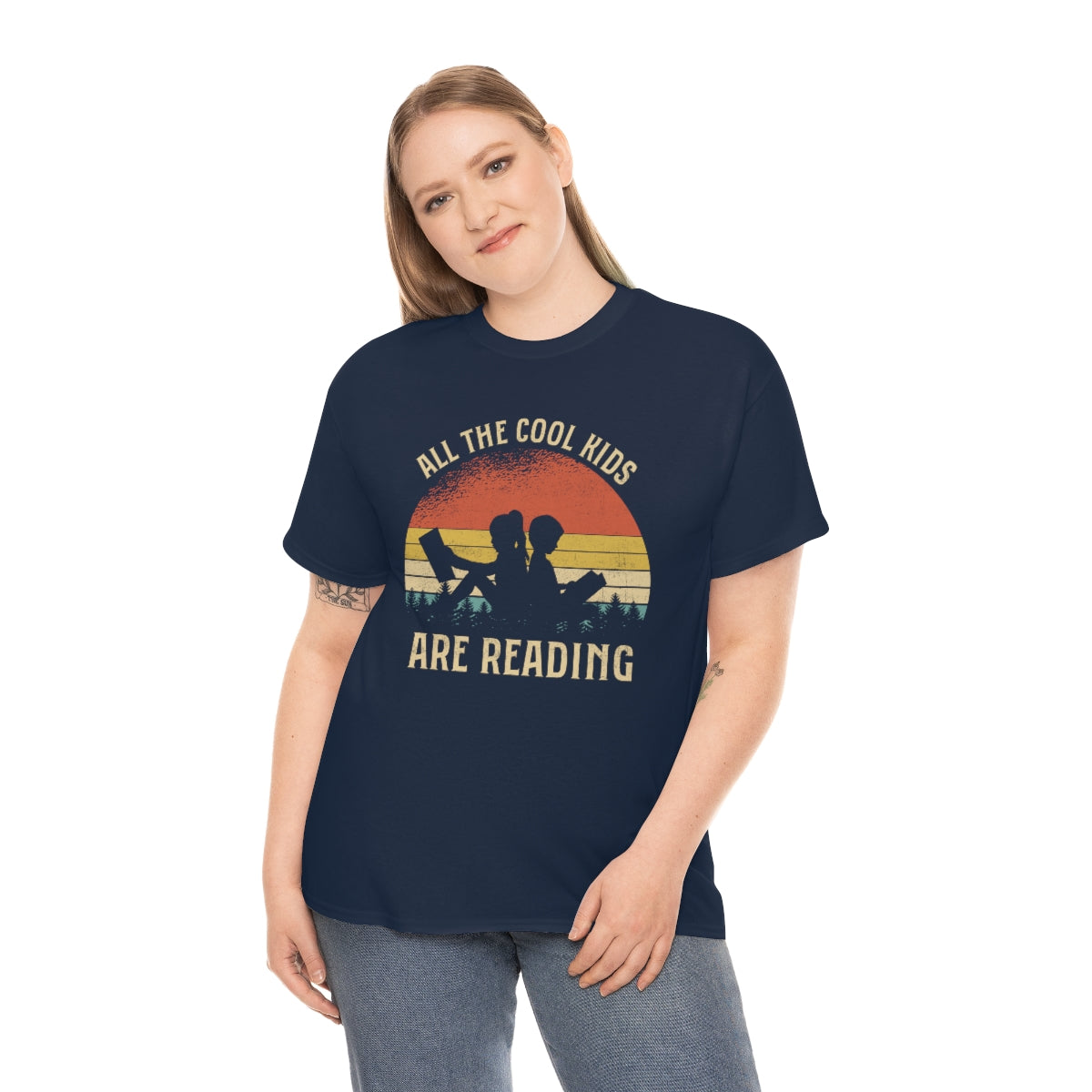 Short sleeve shirt with reading theme for teachers or readers unisex cotton t-shirt