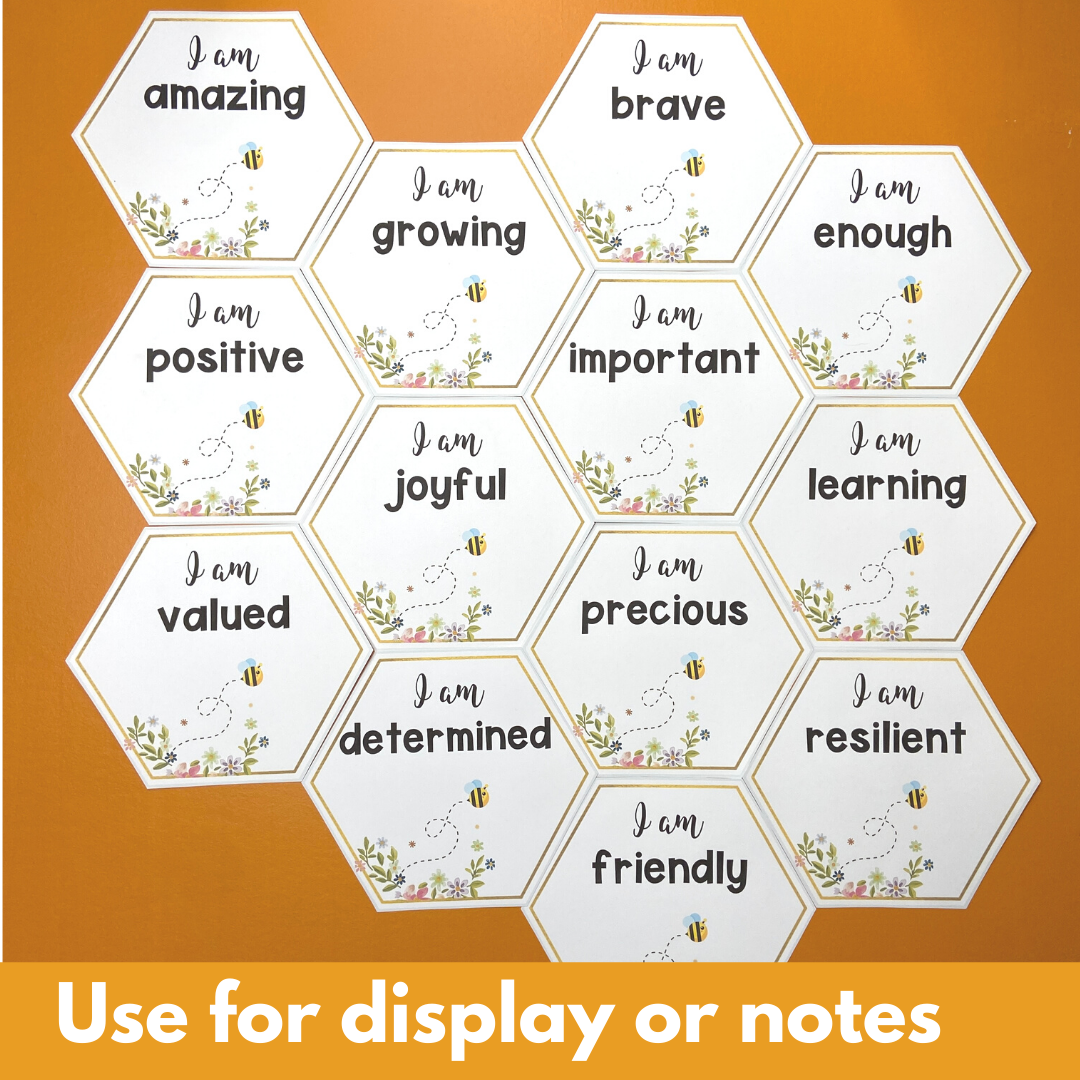 Bee themed classroom decor | Affirmation Station