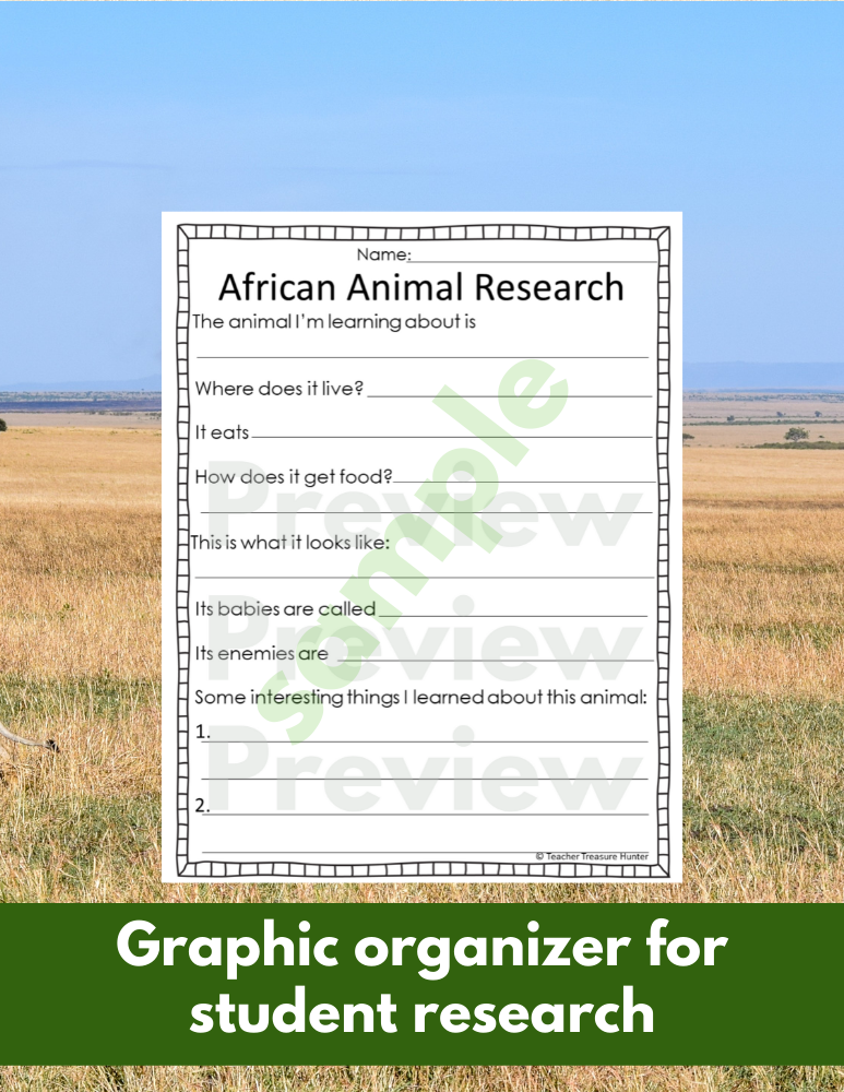 Cheetah African Animal Research Pages for animal research reports