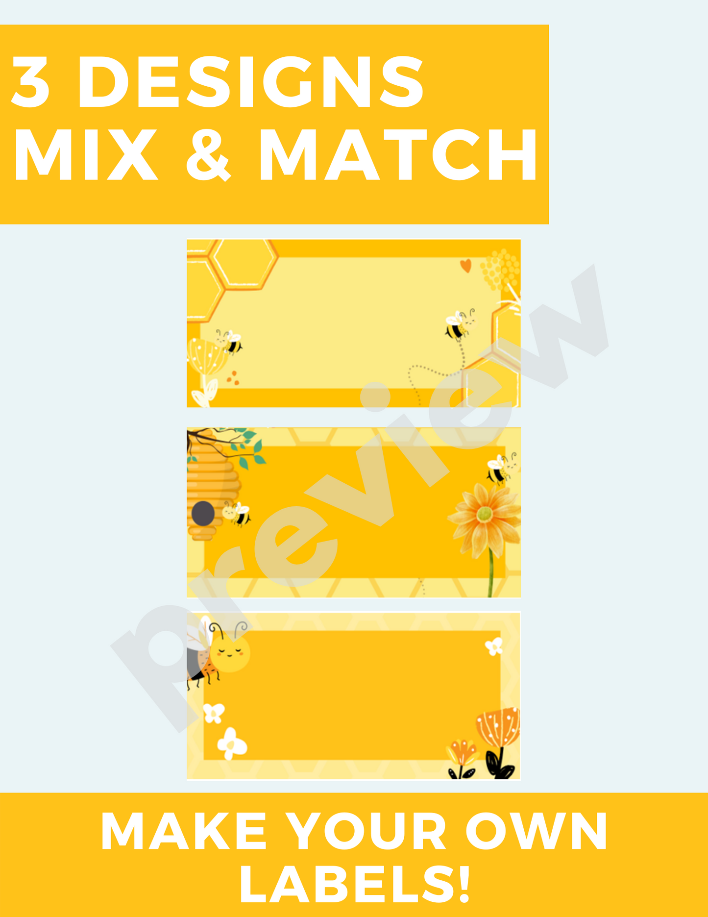 Bee themed Teacher Toolbox for organizing small supplies