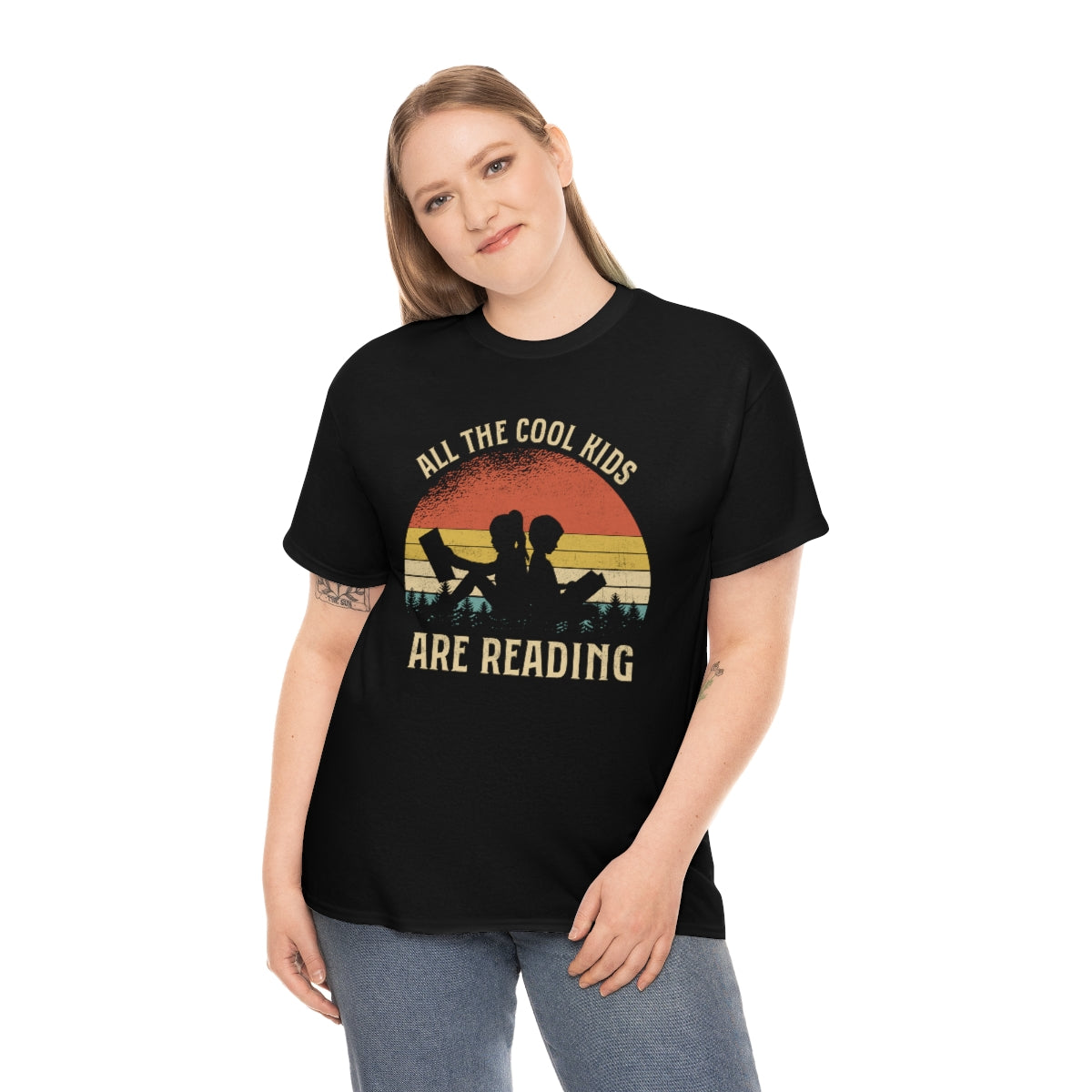 Short sleeve shirt with reading theme for teachers or readers unisex cotton t-shirt