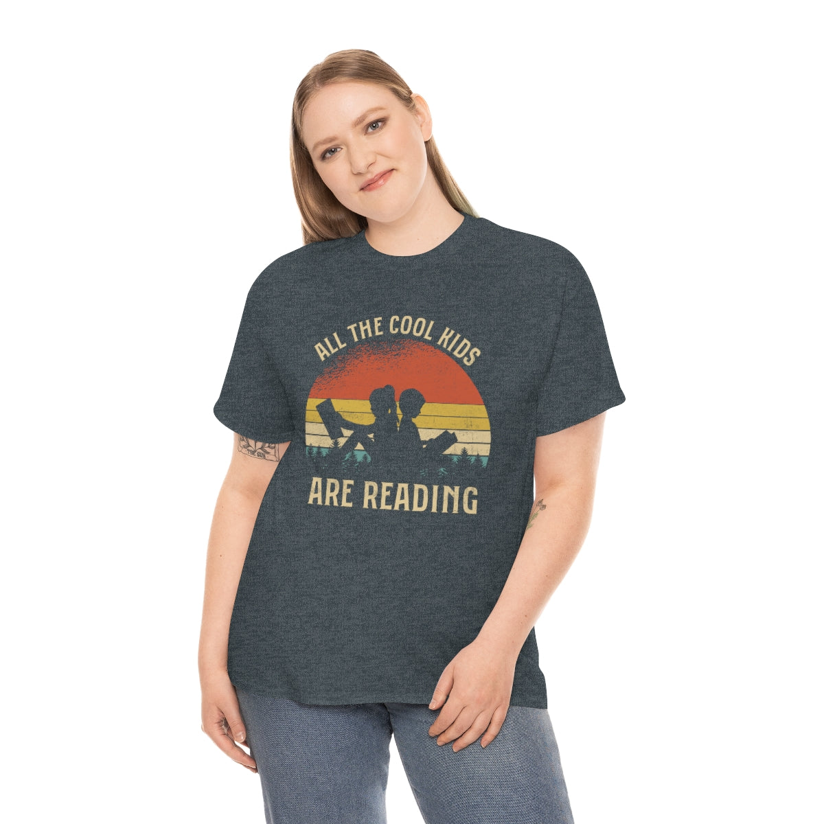 Short sleeve shirt with reading theme for teachers or readers unisex cotton t-shirt