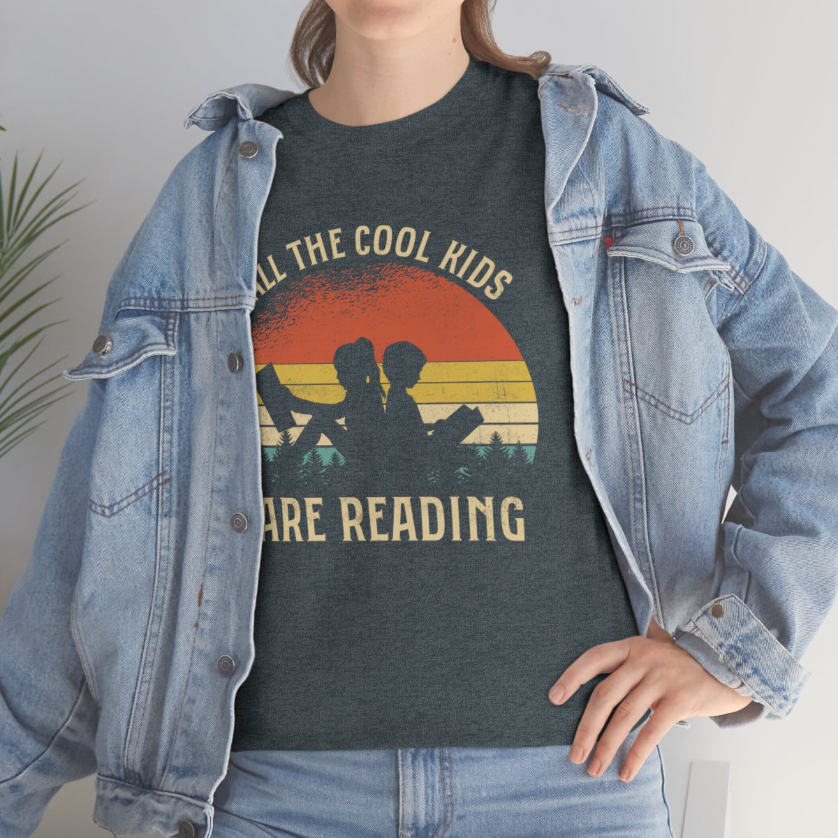 Short sleeve shirt with reading theme for teachers or readers unisex cotton t-shirt