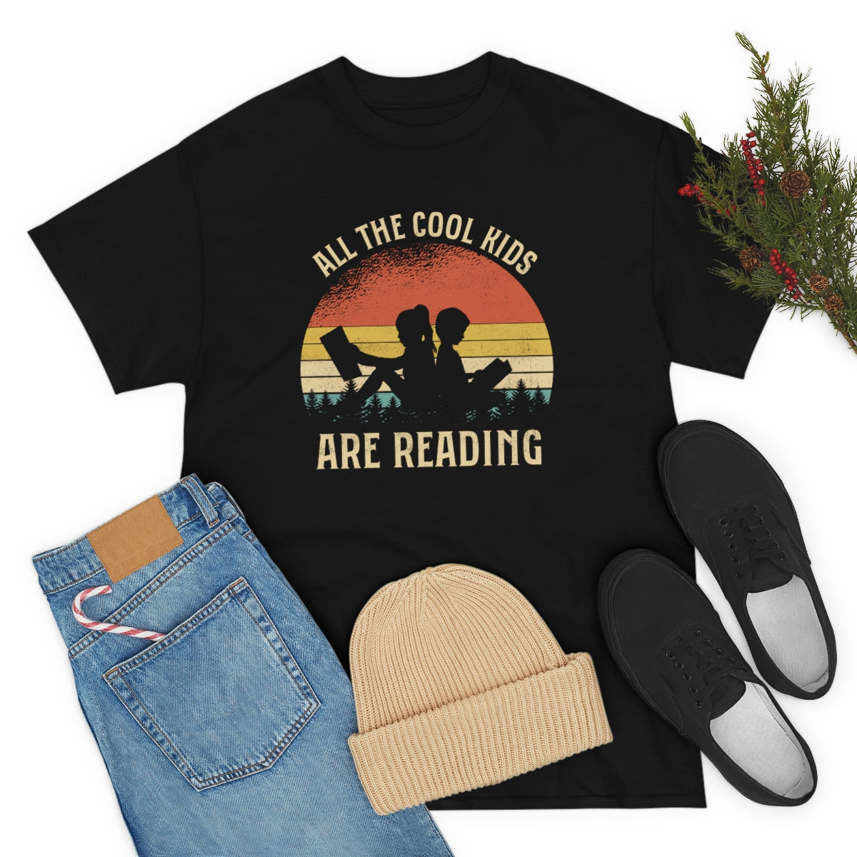 Short sleeve shirt with reading theme for teachers or readers unisex cotton t-shirt