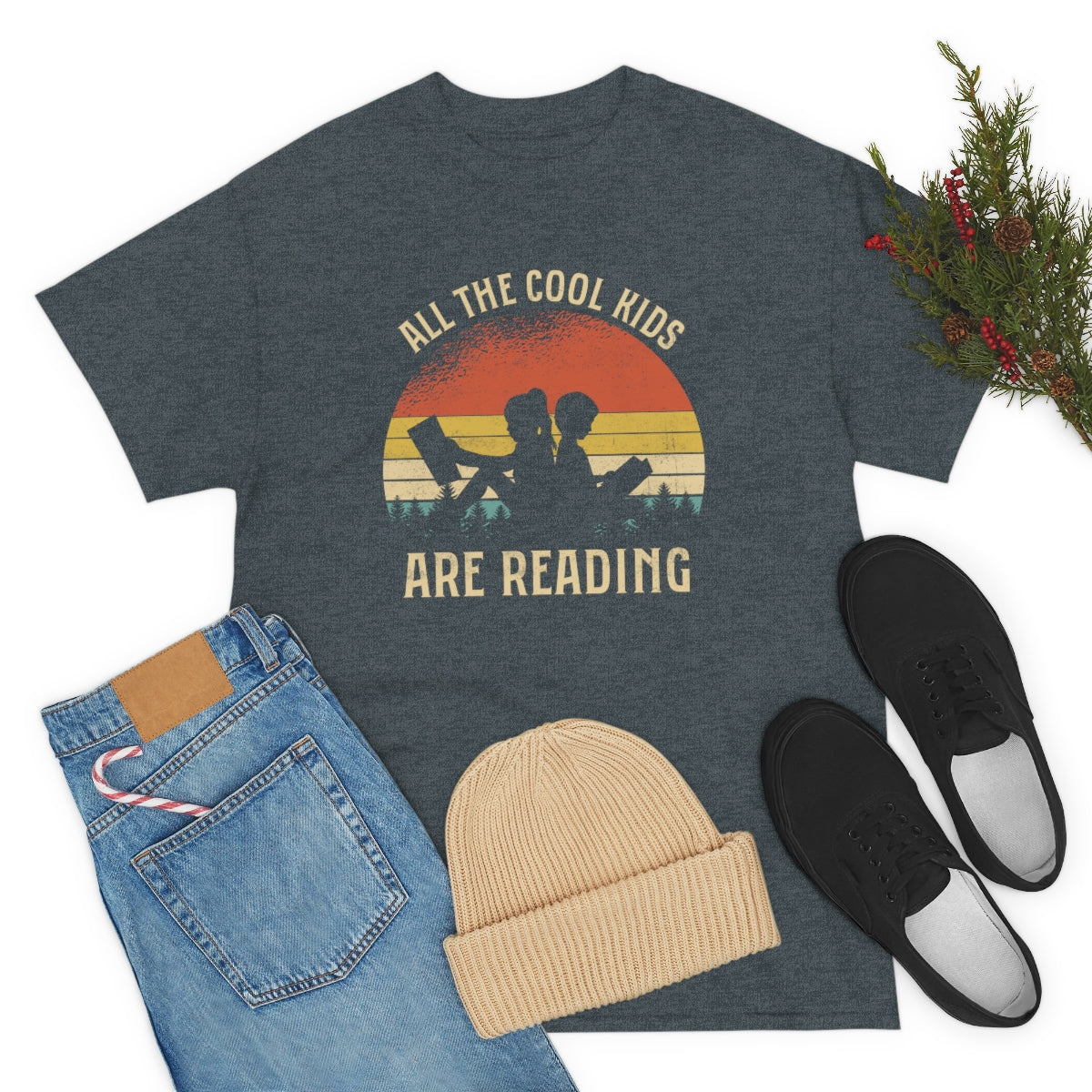 Short sleeve shirt with reading theme for teachers or readers unisex cotton t-shirt
