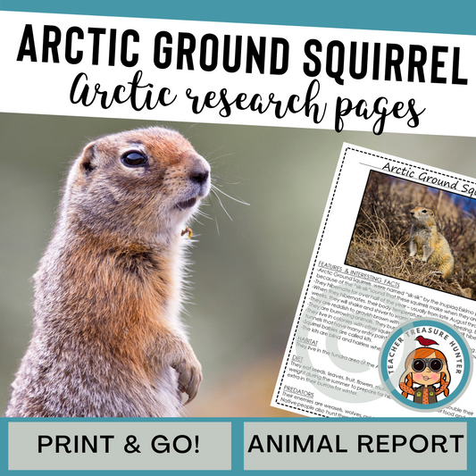 Arctic Ground Squirrel Animal Research Page for animal research report or reading