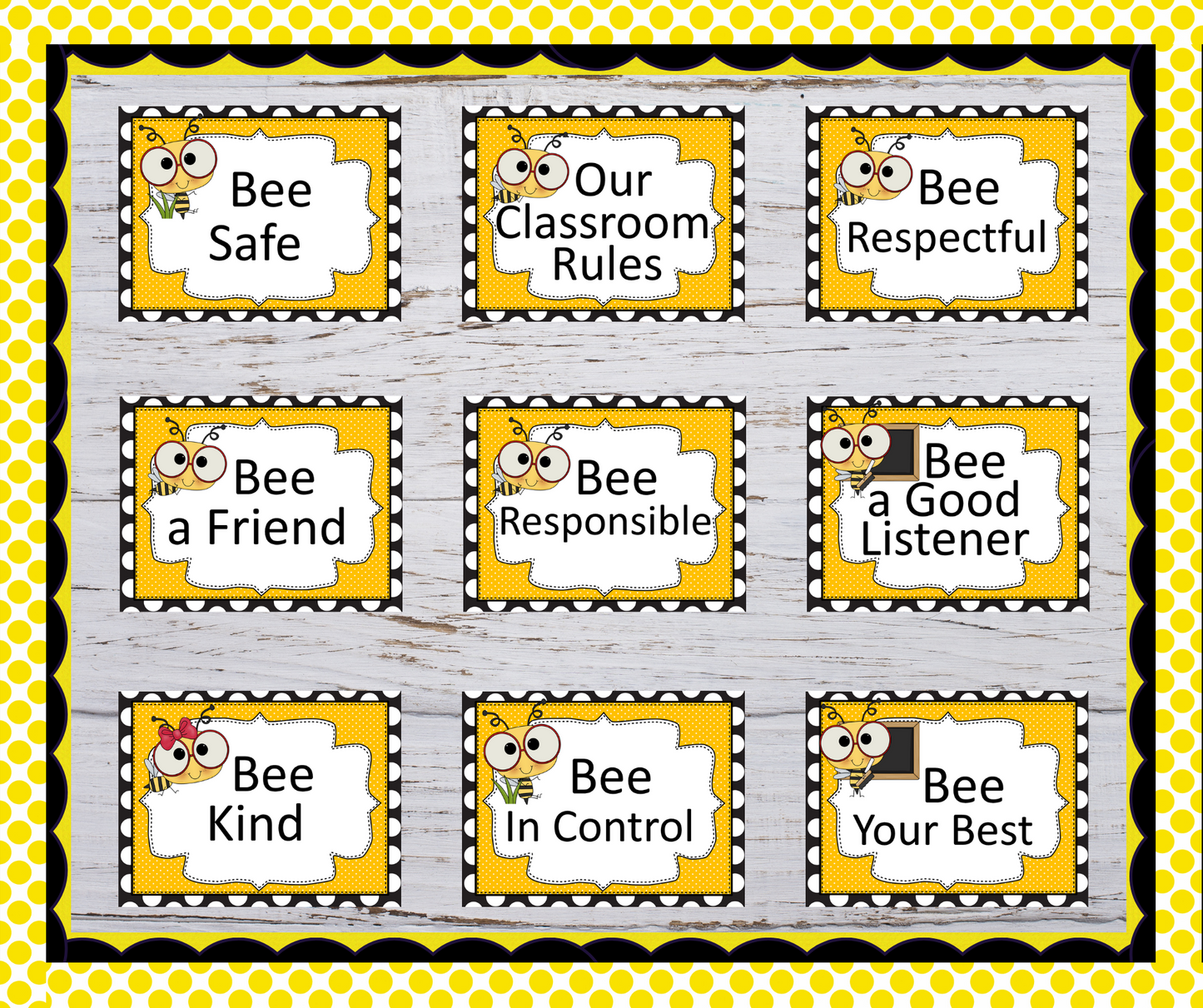 Busy Bees classroom decor | Rules Posters