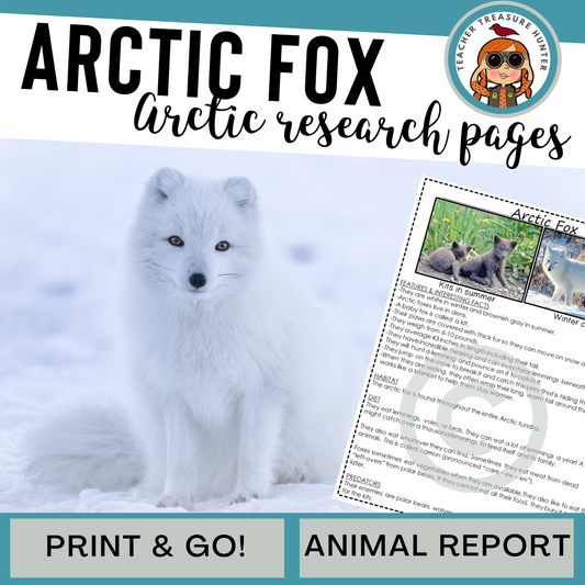 Arctic Fox Animal Research Pages for animal research paper