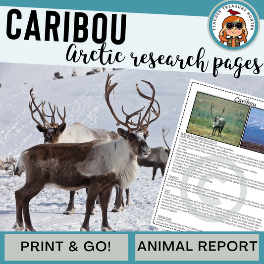 Arctic Animal Research Page about Caribou for animal reports