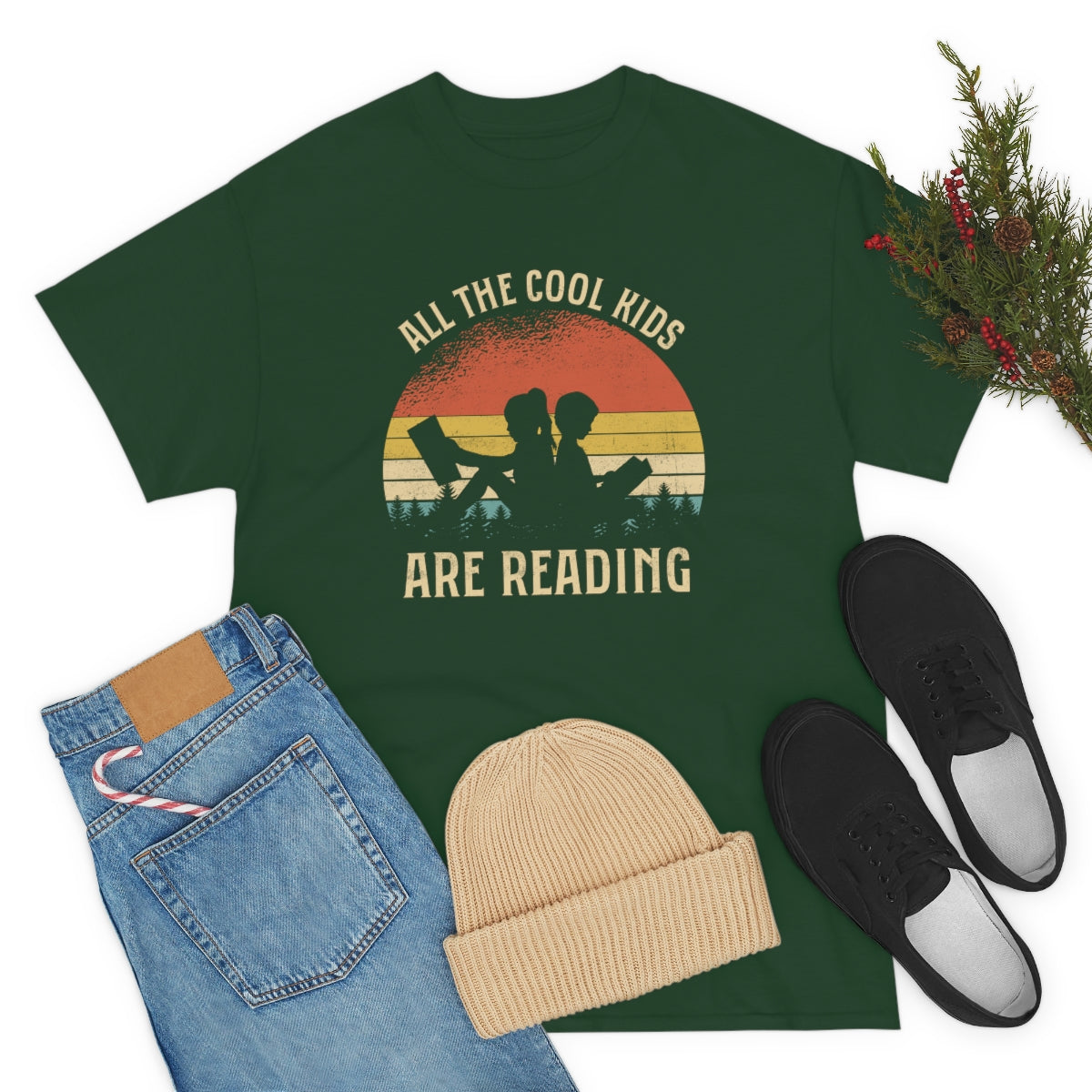 Short sleeve shirt with reading theme for teachers or readers unisex cotton t-shirt