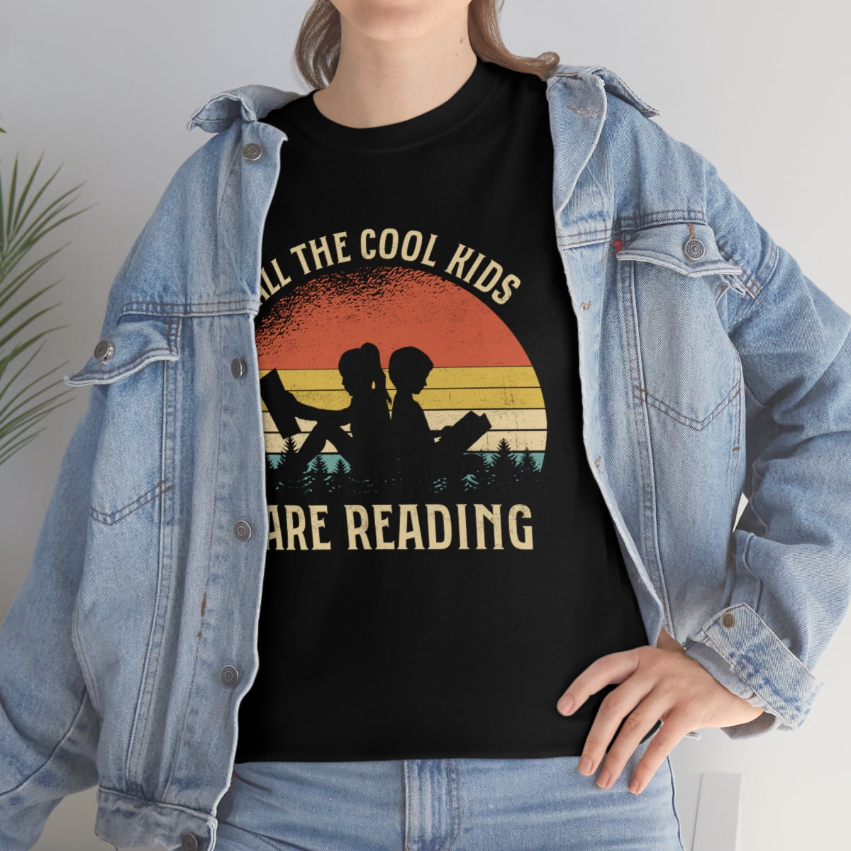 Short sleeve shirt with reading theme for teachers or readers unisex cotton t-shirt