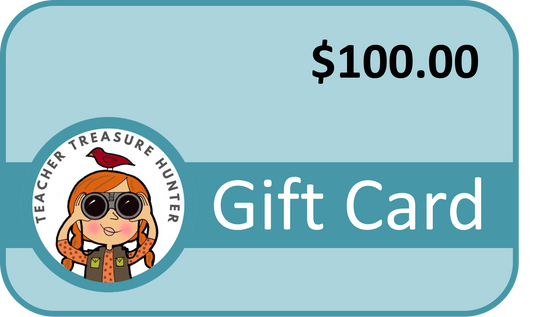 Teacher Treasure Hunter Gift Card