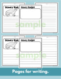 Honey Badger Read Write Color teaching resource