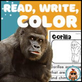 Gorilla Read Write Color teaching resource